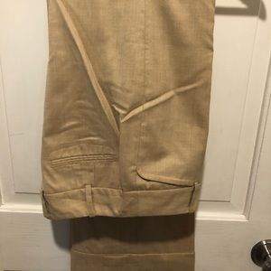 LOFT Size 0 Tan Cuffed Dress Pants